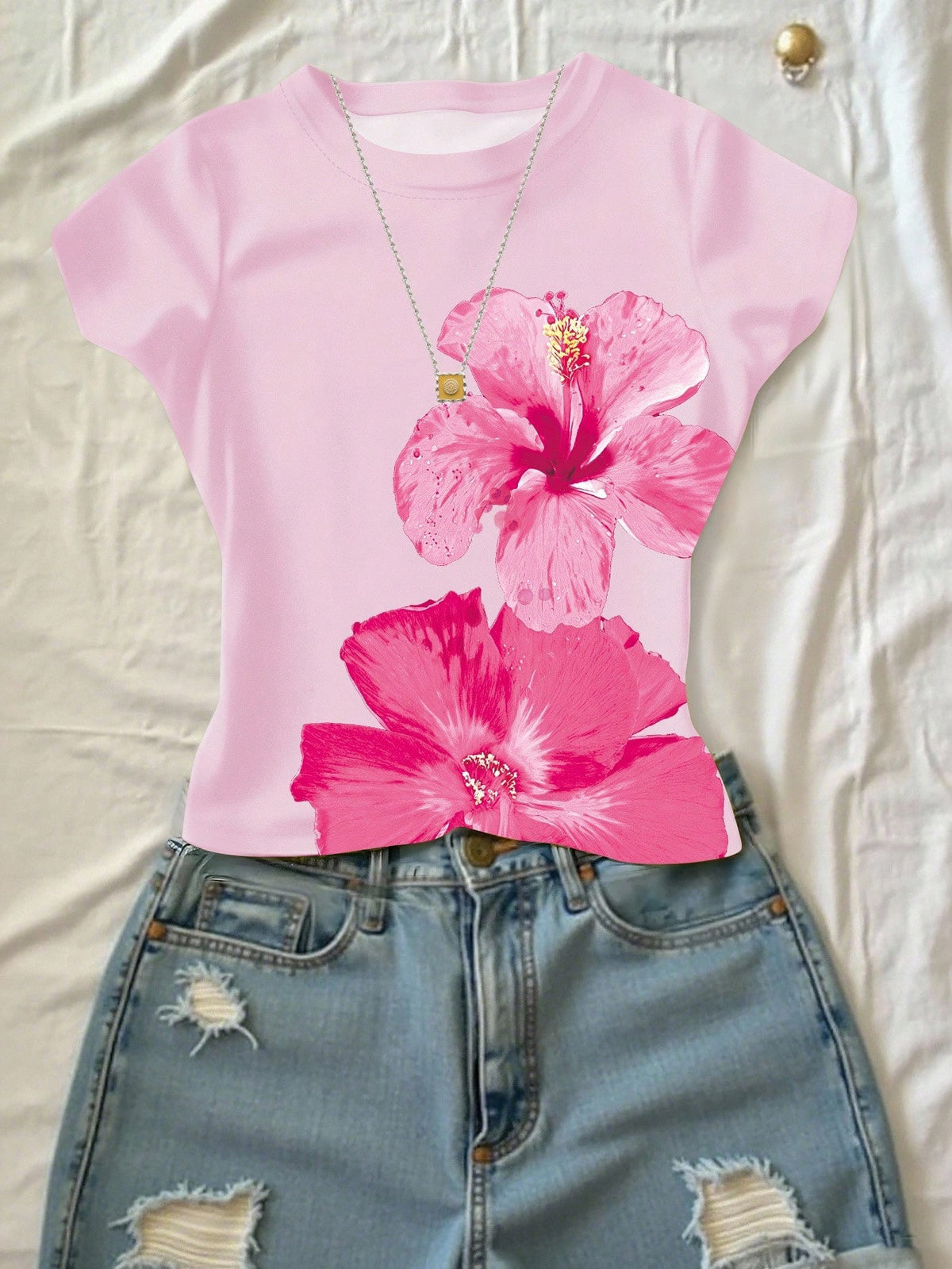 Top imprimé fleurs