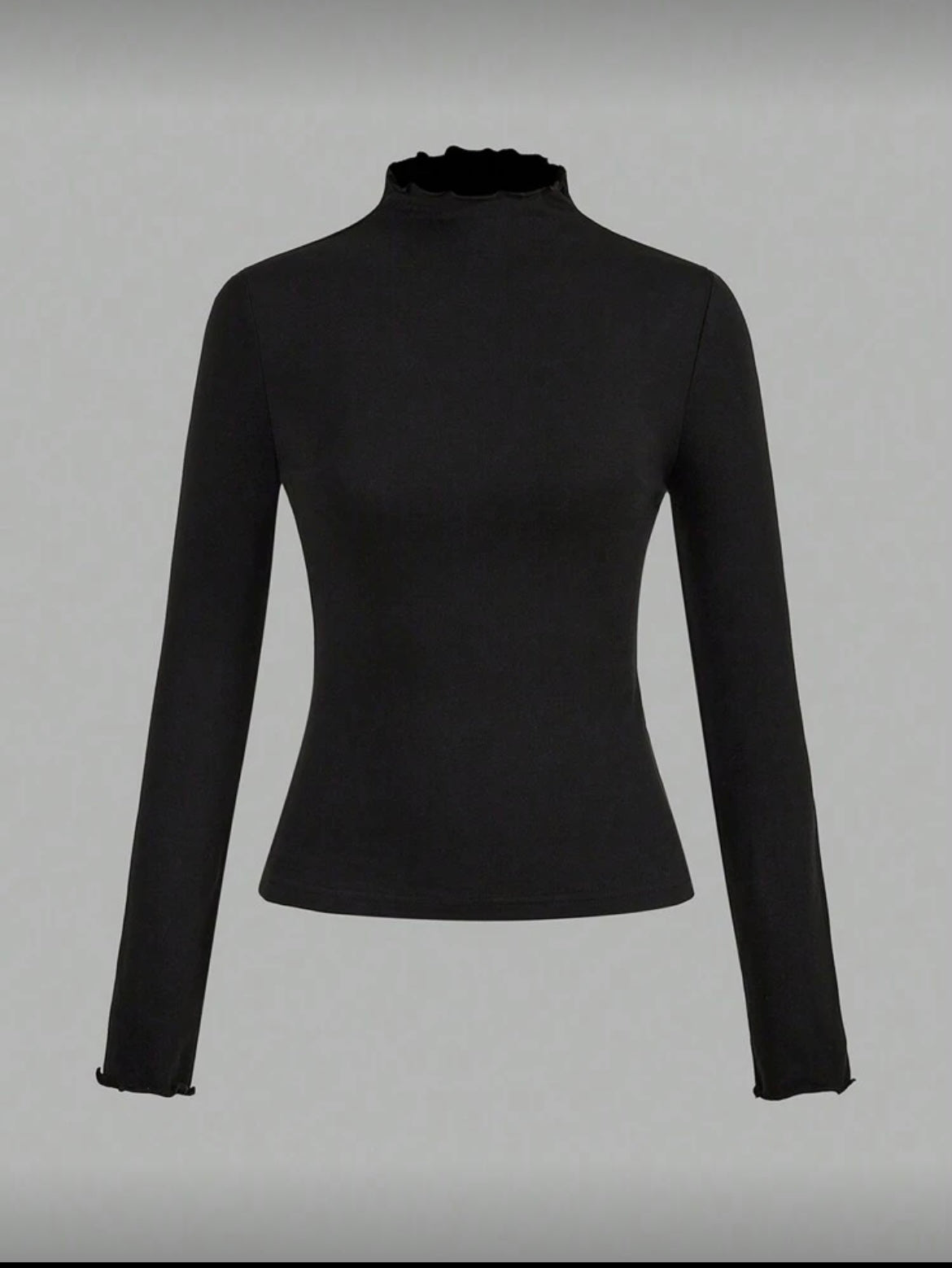 Top basique moulant manches longues – Casual & chic