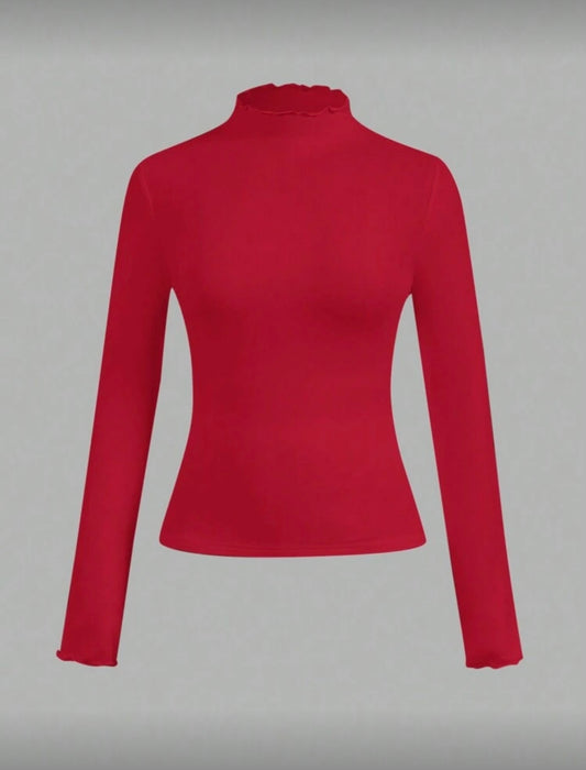 Top basique moulant manches longues – Casual & chic