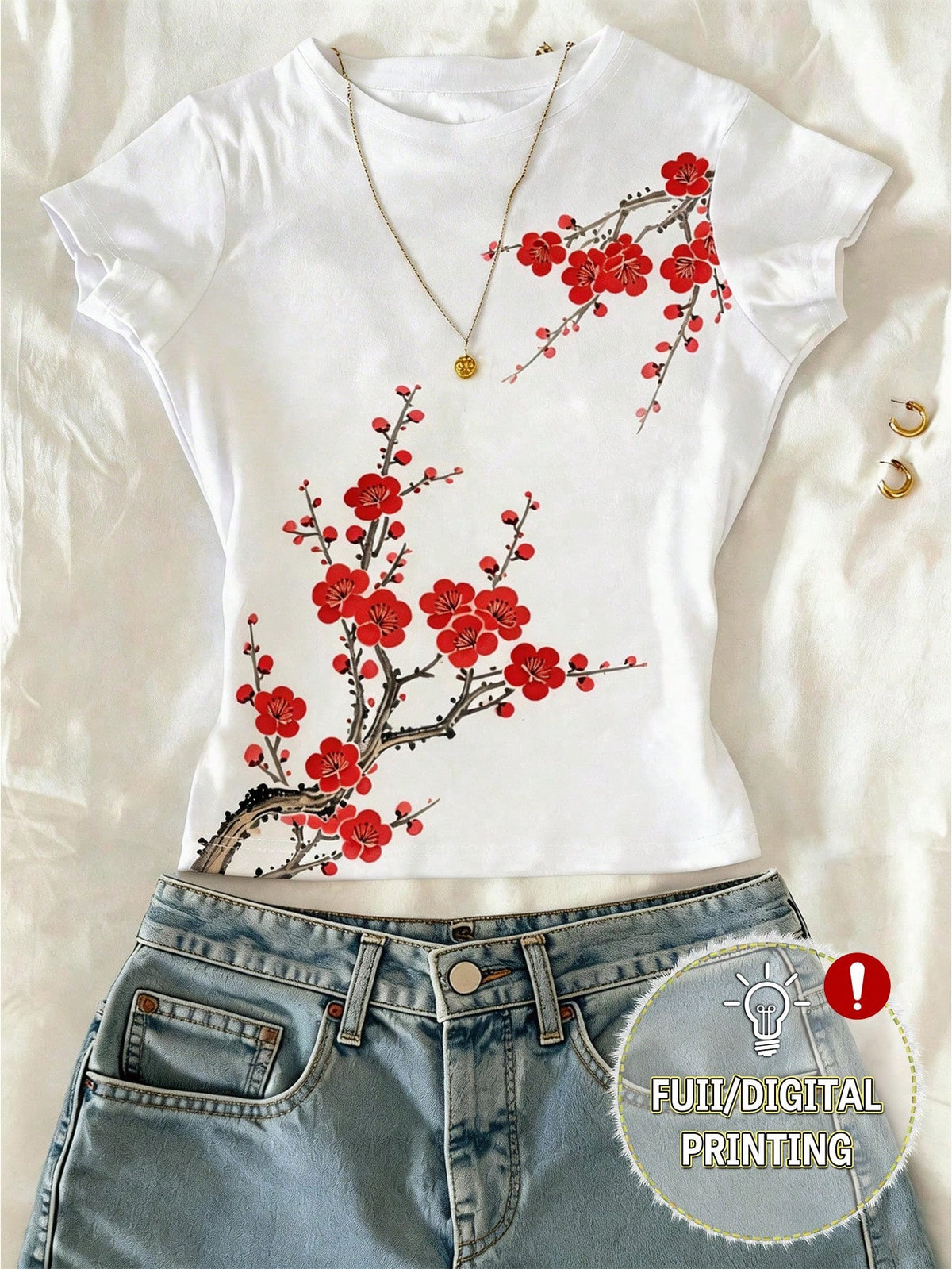 Top imprimé fleurs