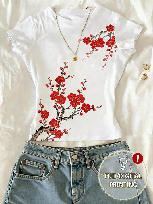 Top imprimé fleurs