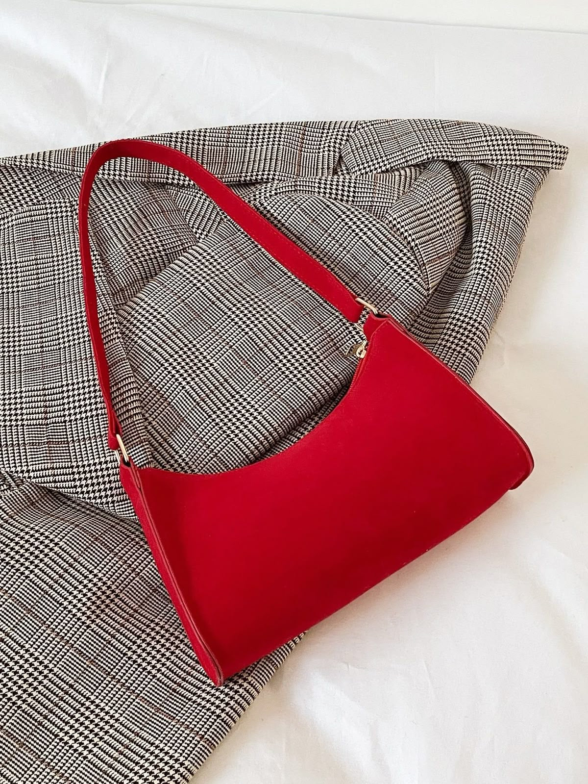 Sac rouge en velours