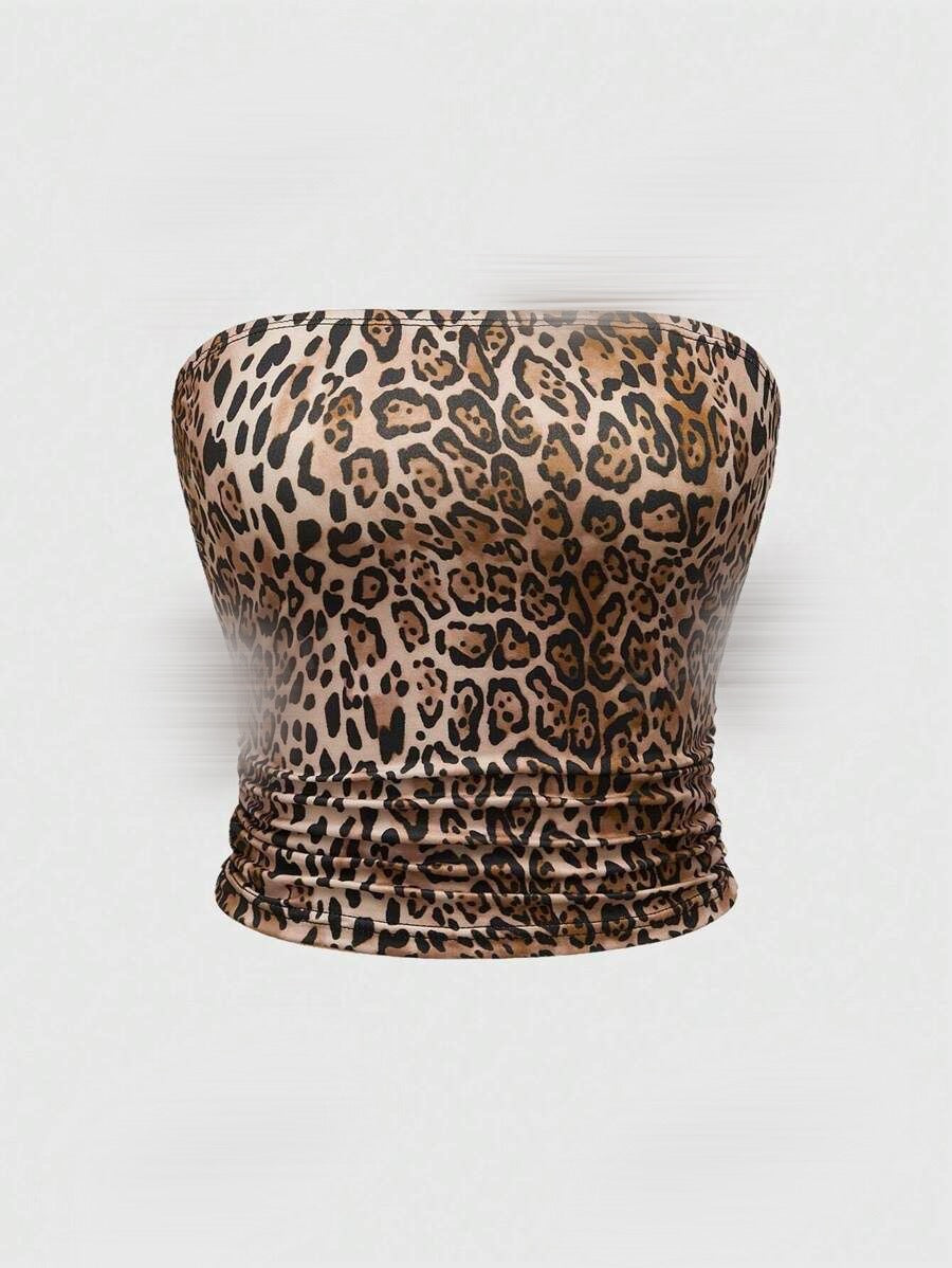 Bustier léopard