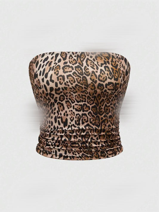 Bustier léopard